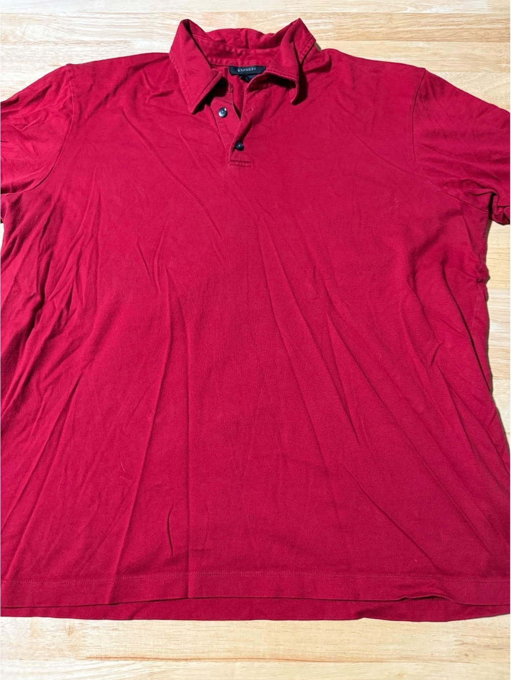 Express Men’s Large Red Short Sleeve Cotton Polo Shirt